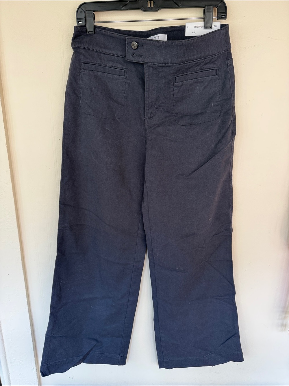 LOFT Men’s Dark Navy Straight-Leg Chinos